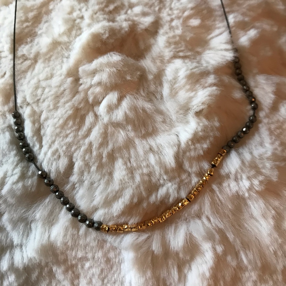 Gorjana 18k GP beading adjustable necklace NWOT - Picture 4 of 9